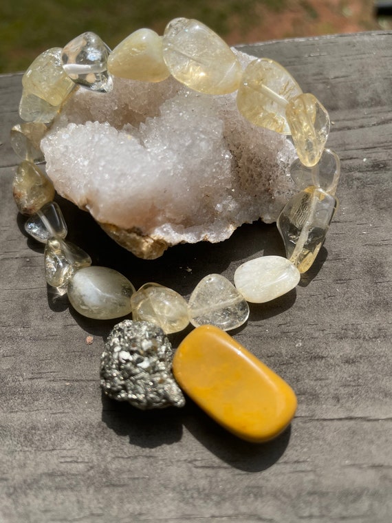 Citrine bracelet etsy deals