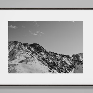 Mountain fine art print, colorado photography, mountain house decor, black and white mountain photography print, mountain wall art,