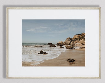 Malibu Beach Photography Print, Coastal Wall Art (Digital Download)
