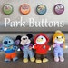 NuiMOs Accessory Disney Park Buttons - Magnets Through Outfit - Disneyland Walt Disney World - Birthday 1st Visit - Forge and Tinker 