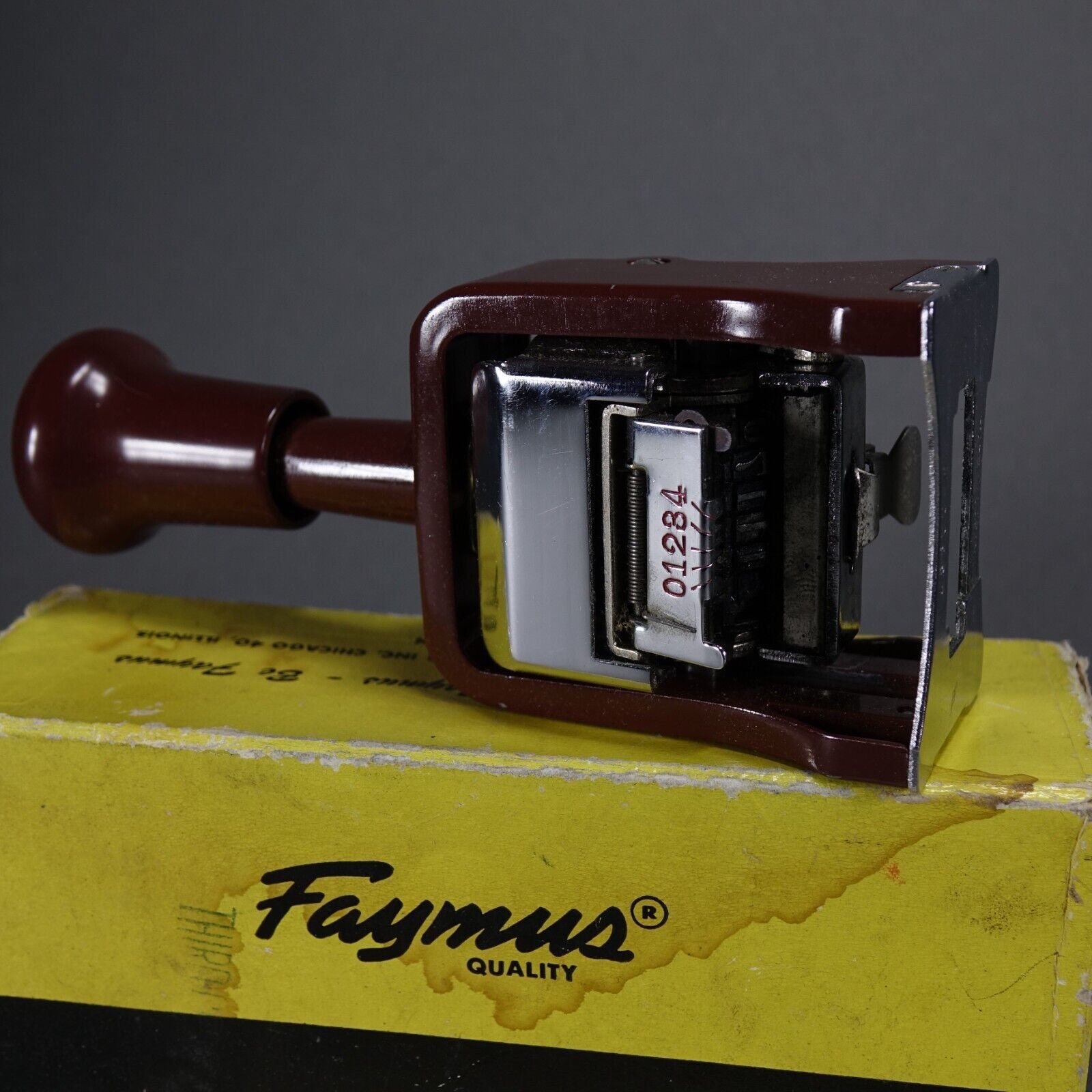 Vintage ~ Model A ~ FAYMUS Automatic Numbering Machine Vintage ~ Model A ~ FAYMUS Automatic Numbering Machine