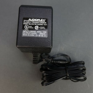 Audioplex D41W120500-14/1 AC DC Power Supply Adapter Charger Output 12V 500mA