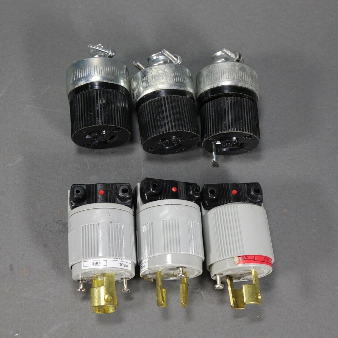 3 Arrow Hart Twist Lock Male Plugs 20A 250V & 3 Female Twist Etsy