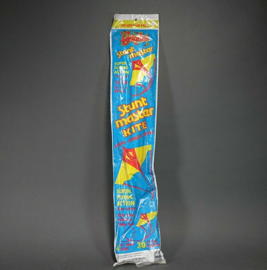 Vintage 1992 Gayla STUNT MASTER KITE Kite 48 Wingspan Etsy