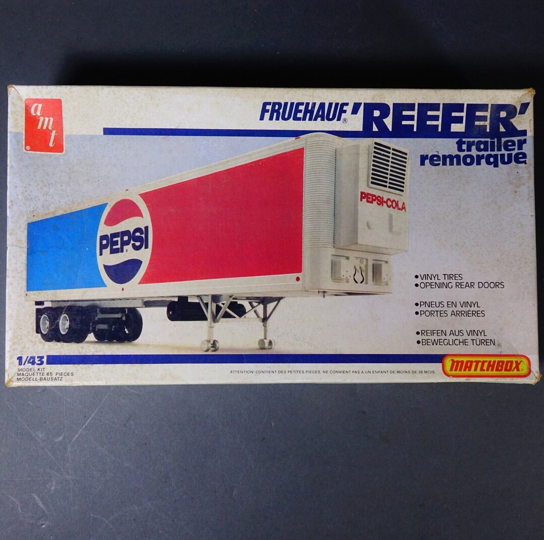 Maquette AMT / Matchbox – Remorque Frigorifique TRAILMOBILE REEFER – Échelle 1/32 – Kit Neuf, Boîte Usagée – PK-6902