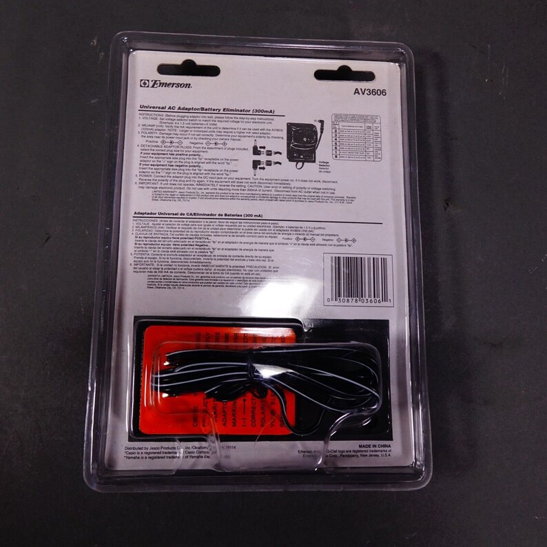 Emerson Power Accessories Av3606 Universal Ac Adaptor “New In Package” 画像 2