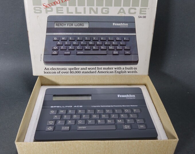 thumbnail image 2 of Franklin Spelling Ace SA-206 - Fully Working, Electronic Thesaurus & Dictionary 2 of 6