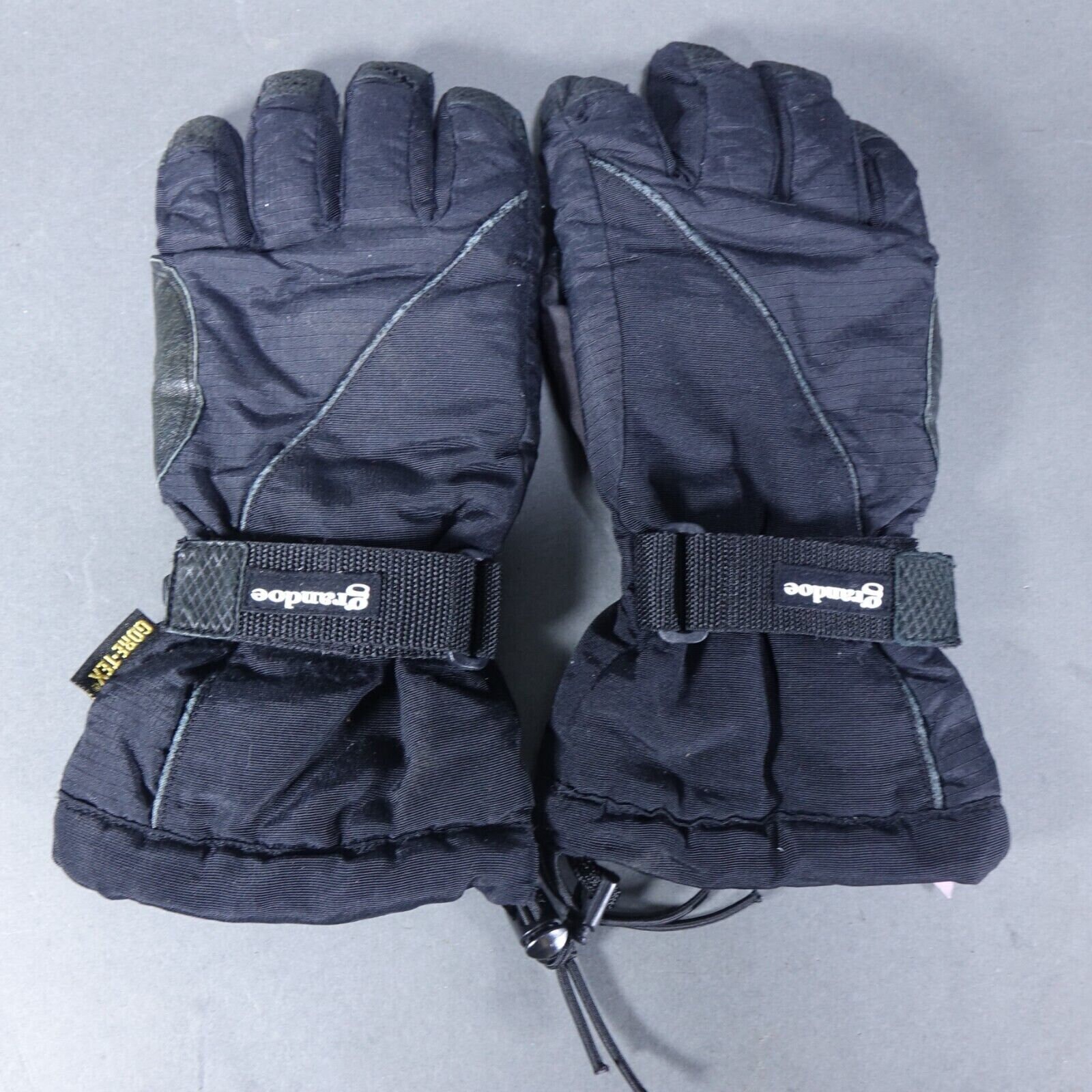 Grandoe Gore tex Black Mens Size M Gloves Winter Ski Cold Weather