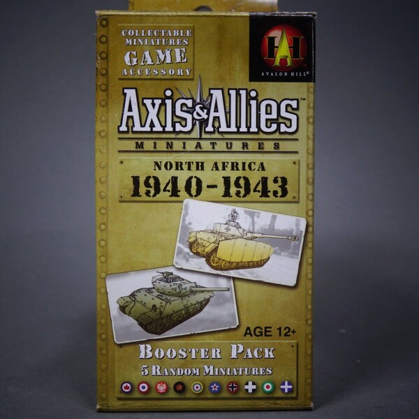 Axis & Allies Miniatures North Africa 1940-1943 Booster Pack Opened Complete 16