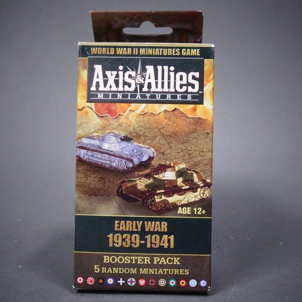 Axis & Allies Miniatures Early War 1939-1941 Booster Pack Opened Complete 17