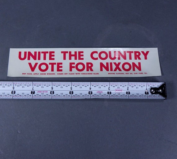 Vintage Nixon Campaign Decal Political Sticker Un… - image 7