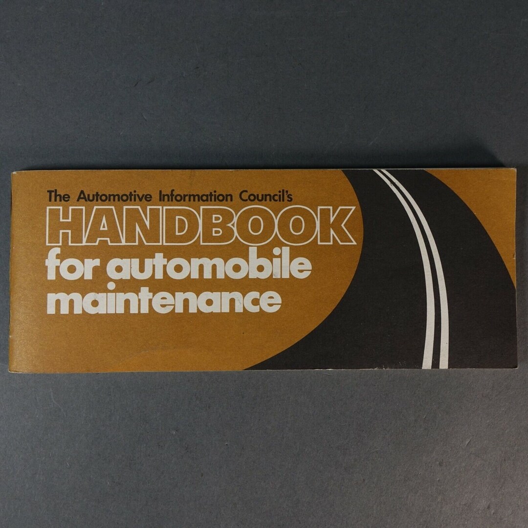 1973 Automotive Handbook for Automobile Maintenance. - Etsy