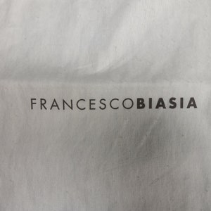 Francesco Biasia Off White Dust Bag Cover Travel Shoes Purse Storage Handbag