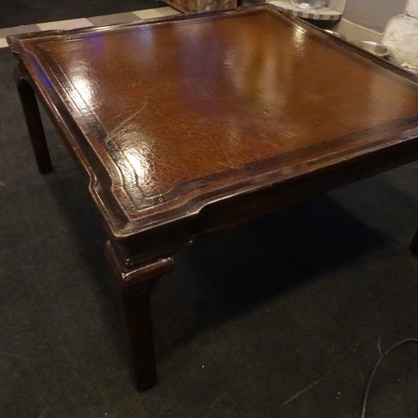 Leather Top Table Etsy