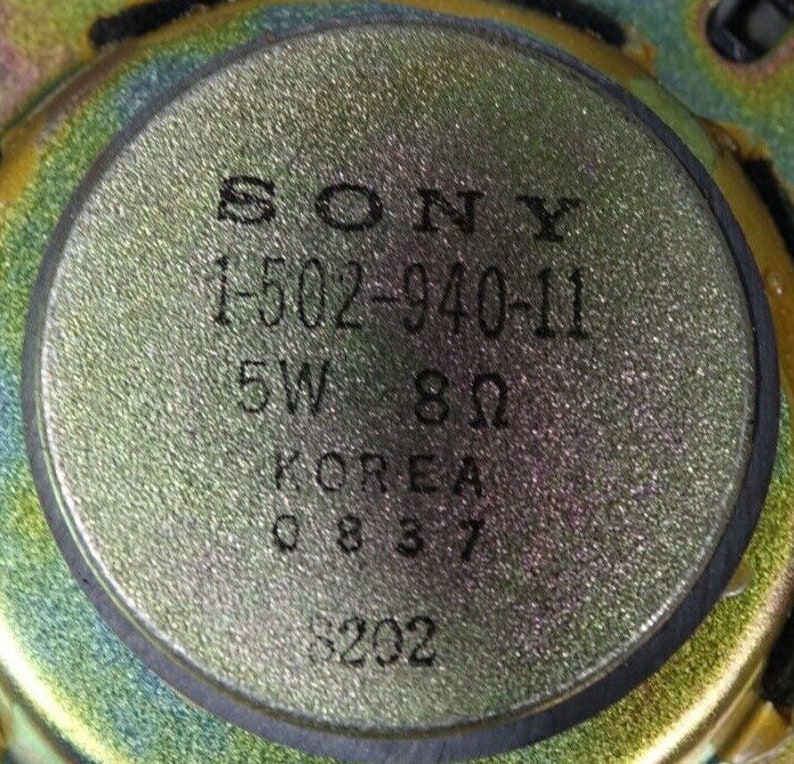 Sony 2.5" 1-502-9940-11 Midrange Speaker - Tested & Works image 3