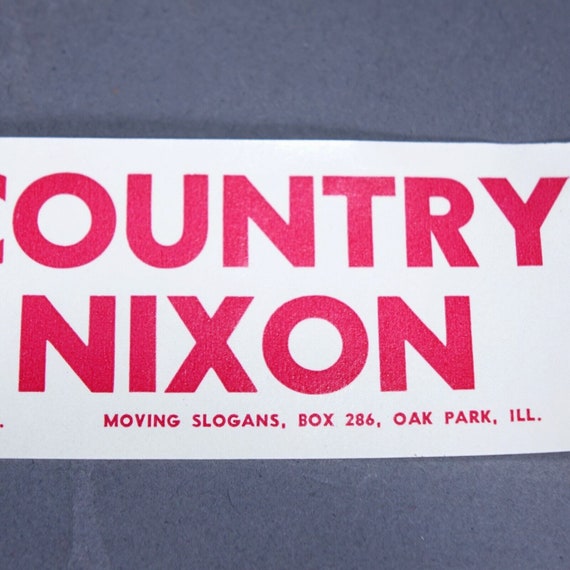 Vintage Nixon Campaign Decal Political Sticker Un… - image 5