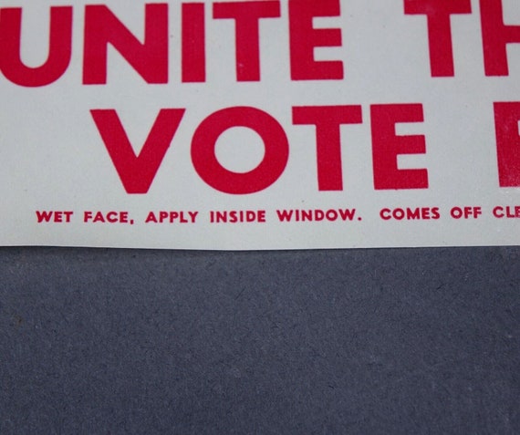 Vintage Nixon Campaign Decal Political Sticker Un… - image 3