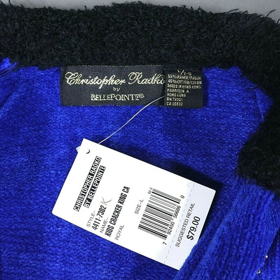 Christopher Radko Christmas Zipper Sweater Blue "… - image 7