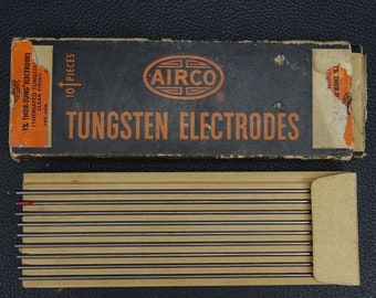 9 Pieces AIRCO Thoriated Tungsten Electrodes 1% Thor Tung D .040 L 7", 2309-0721
