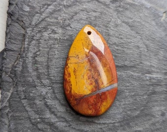 Tear drop Jasper Pendant / drilled / pendant with hole / natural gemstone / large pendant / Picasso jasper / one of a kind pendant / choose