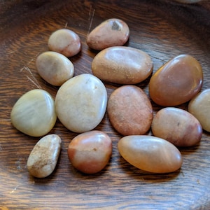 Variety of Polished Stones / Bulk lot / red stones / home decor / polished worry stone / wholesale lot / small batch / socal gem supply