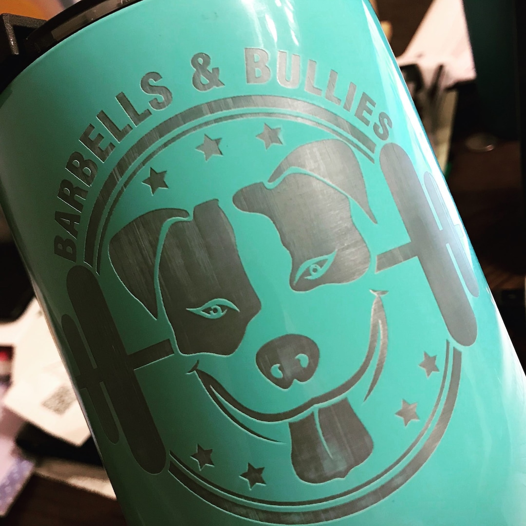 Barbells and Bullies 30 Oz Coated Stainless Steel Etsy