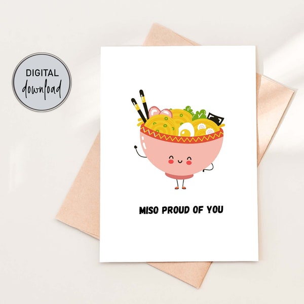 Miso Proud Of You Card Etsy miso-proud-of-you-card-etsy