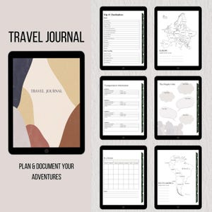 Digital Travel Journal l Vacation & Holiday Diary/Planner/Notebook for GoodNotes