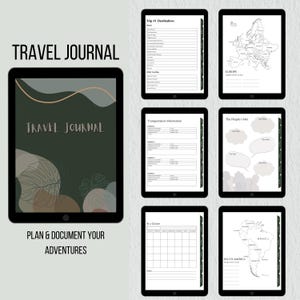 Digital Travel Journal l Vacation & Holiday Diary/Planner/Notebook for GoodNotes