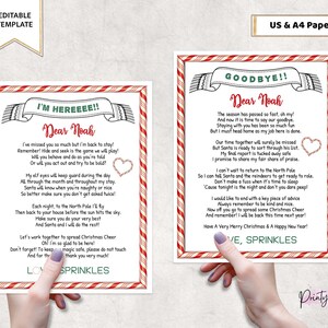 Editable Elf Arrival Letter, Printable, I&#39;m Here Elf Welcome Letter, First Time Elf Letter from Christmas Elf, I&#39;m Back, Instant Download