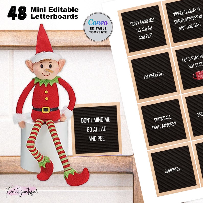 24 Days Printable Elf Kit 2023, Christmas Elf Kit Bundle, Elf Props ...