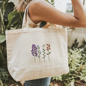 Sac fourre-tout de plage floral XL, sac en tissu beige extra large, sac fourre-tout géant minimaliste, cadeau unique pour femme