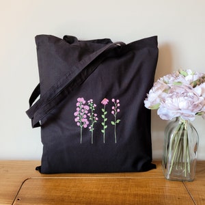 tote bag aesthetic, tote bag black canvas, tote bags print, tote bag with pink flowers, floral totes bags for women, tote bag painted