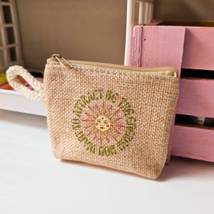 monedero de sol, monedero pequeño de tela, monedero para regalo, regalo de boda, detalles de boda, monedero con cremallera estampado