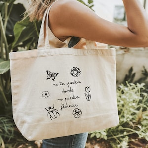 XL-Tragetasche für den Wochenendausflug, große Stoff-Tragetasche, XL-Stofftasche mit schönem Spruch, nützliches Geschenk für die beste Freundin