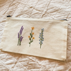 Cottagecore Pencil Case Aesthetic Pouch - Vintage Style Pen Bag
