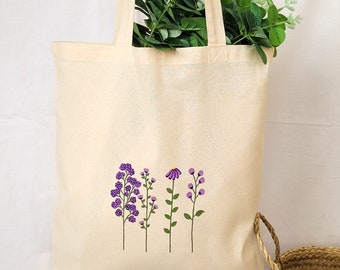 Tote Bag, Cloth Bag, Totebag, Flower Tote Bag, Tote Bag Aesthetic