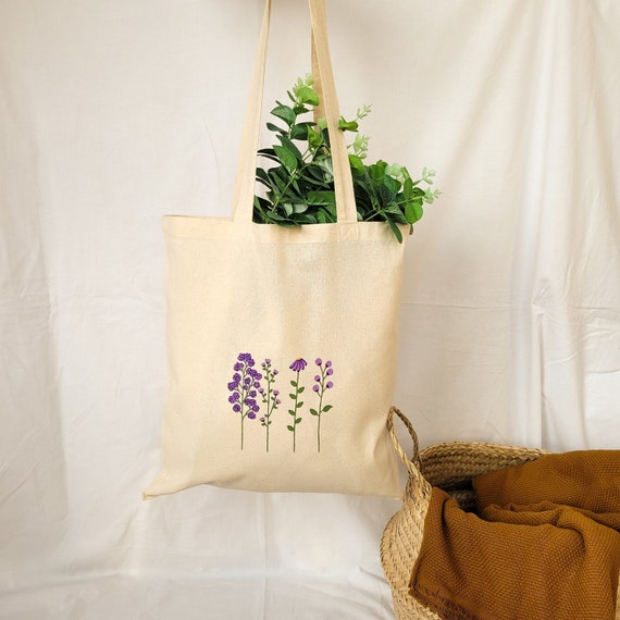 Tote Bag, Cloth Bag, Totebag, Flower Tote Bag, Tote Bag Aesthetic, Fabric  Bag, Bag, Canvas Tote Bag, Floral Tote Bag, Tote Bags, 
