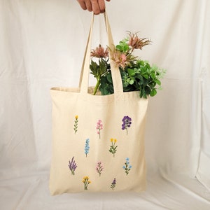 tote bag, tote bag aesthetic, bolsas de tela, bolsa algodon, bolsa para la compra, tote bag original, bolsa pintada a mano, bolsa decorada imagen 9