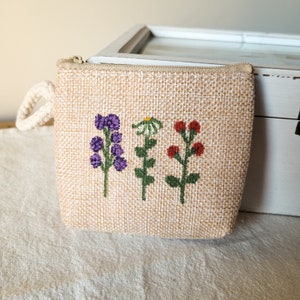 monedero, tarjetero, porta monedas, cartera pequeña, monedero de tela, tarjetero de flores con cremallera, cartera mujer, regalo mujer