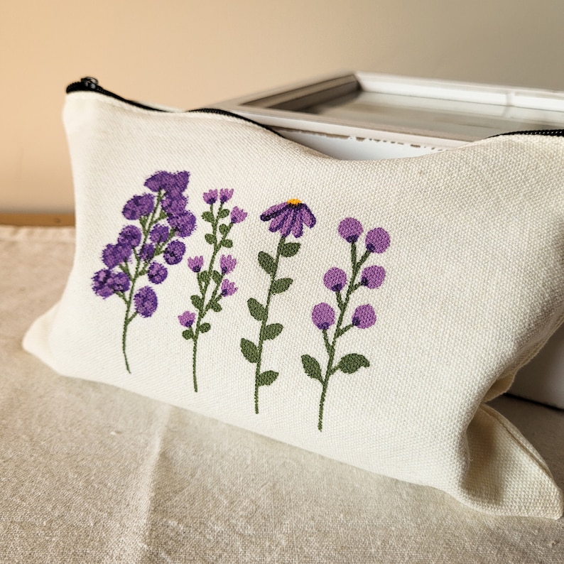 Pencil Case Aesthetic Floral Pencil Pouch Cottagecore Pencil Etsy
