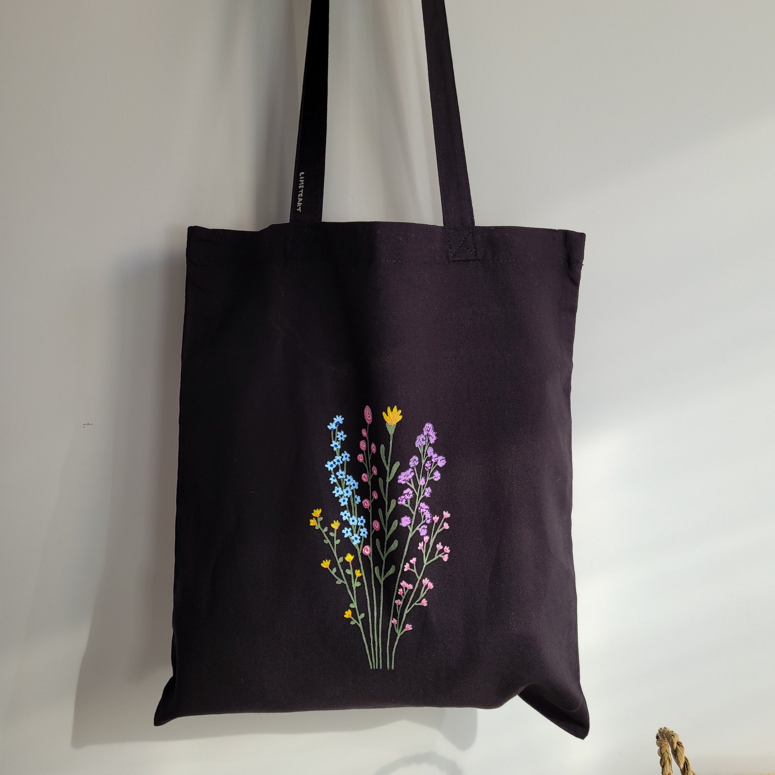 Black Tote Bag Tote Bag Aesthetic Totebag Cloth Bag Tote - Etsy