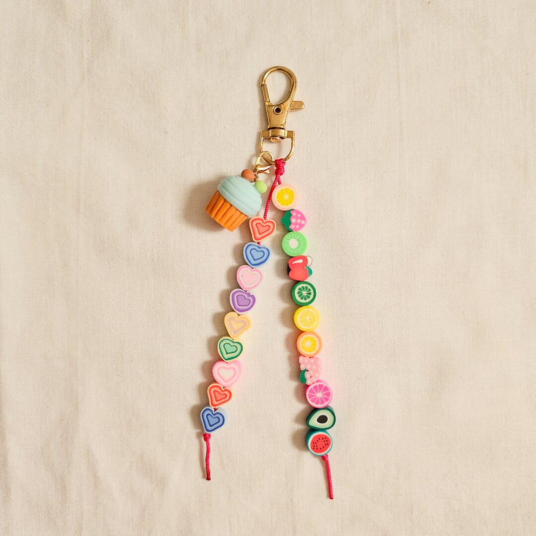 Sweet Keychains Kawaii Cupcake Charm, Sweet Treat Keychain, Pastel Bag Accessory, Girly ...