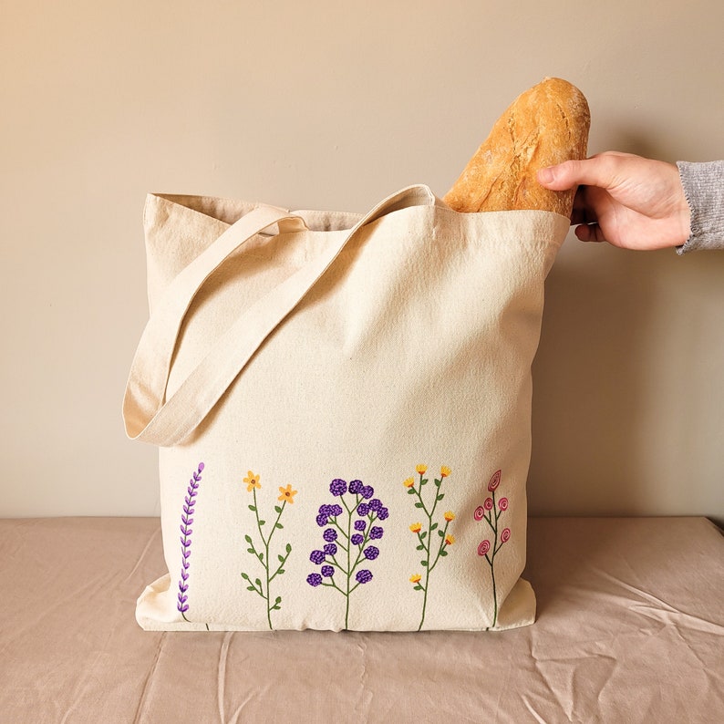 floral tote bag, floral canvas tote bag, flower tote bag, tote bag aesthetic, cute tote bag, shopping bag, reusable tote bag, ecobag 1 Normal tote - 6 oz