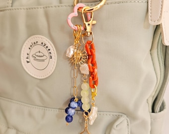 Back to School Bag Charm, Mermaid Keychain for Girls, Sea Shell Backpack Accessory, Cute Gift for Teen, Ocean Vibes School Charm