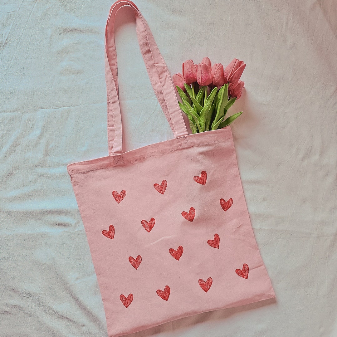 ◆EMIS◆ HEART TOTE BAGPINK m1037_1334062 HEART TOTE BAG-PINK - EMIS