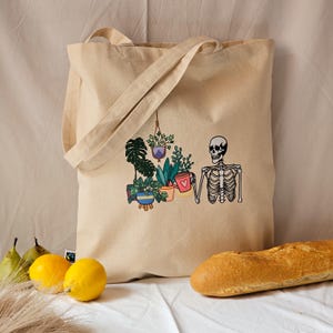 Sac fourre-tout Halloween - Cadeau esthétique pour votre bien-aimé(e) - Sac fourre-tout en toile fait main