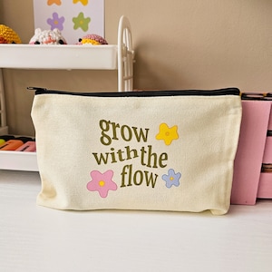 pencil case pouch, slim pencil case, funny quote pencil pouch, aesthetic pencil pouch, teacher pencil case, back to college gifts