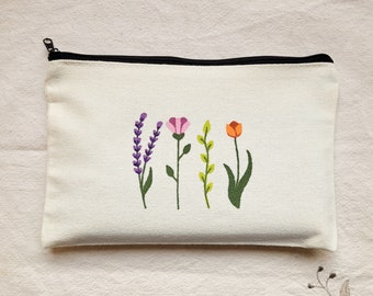 estuche de lápices para la escuela, estuche de lápices para niñas, estuche de lápices lindo, material escolar lindo de flores