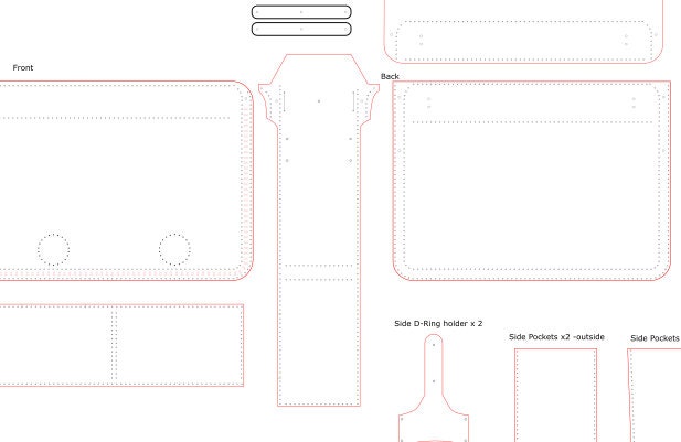 PDF and SVG Pattern to Make Leather Cross Body Messenger Bag - Etsy ...